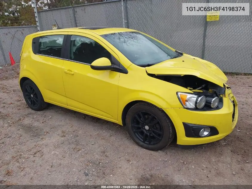 1G1JC6SH3F4198374 2015 Chevrolet Sonic Lt Auto
