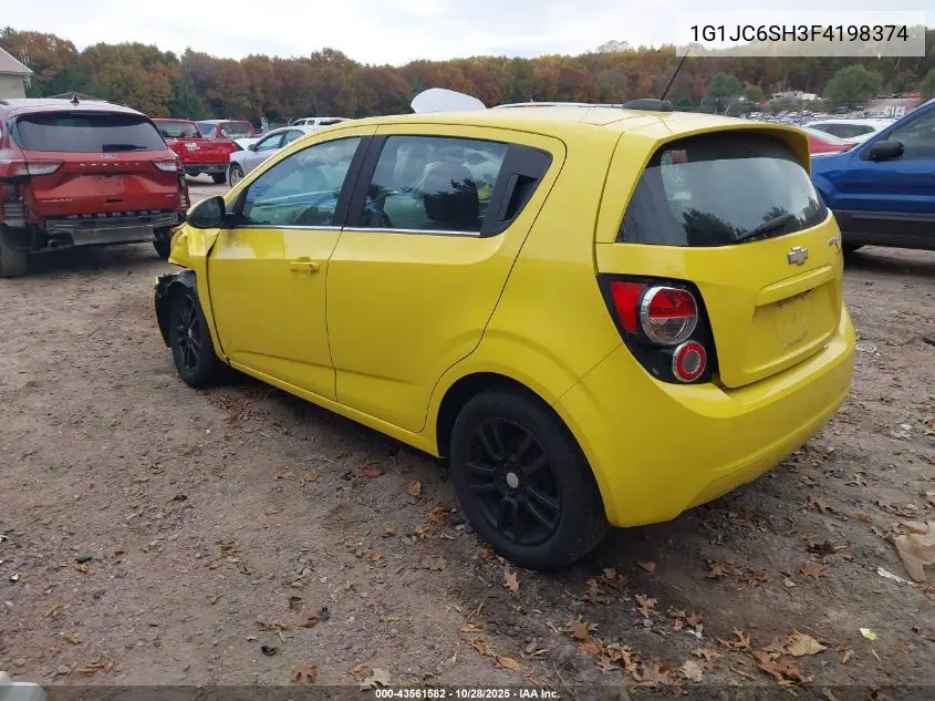 1G1JC6SH3F4198374 2015 Chevrolet Sonic Lt Auto