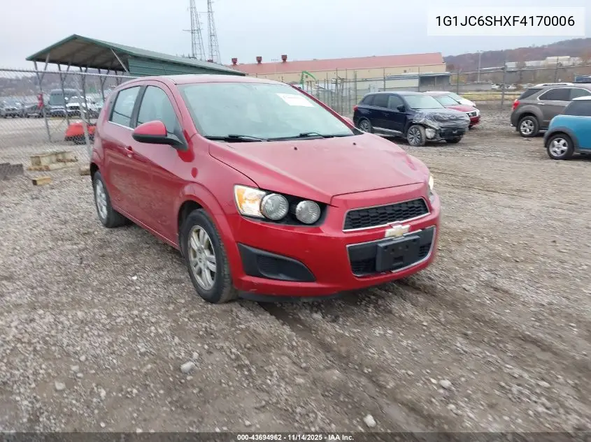 1G1JC6SHXF4170006 2015 Chevrolet Sonic Lt Auto