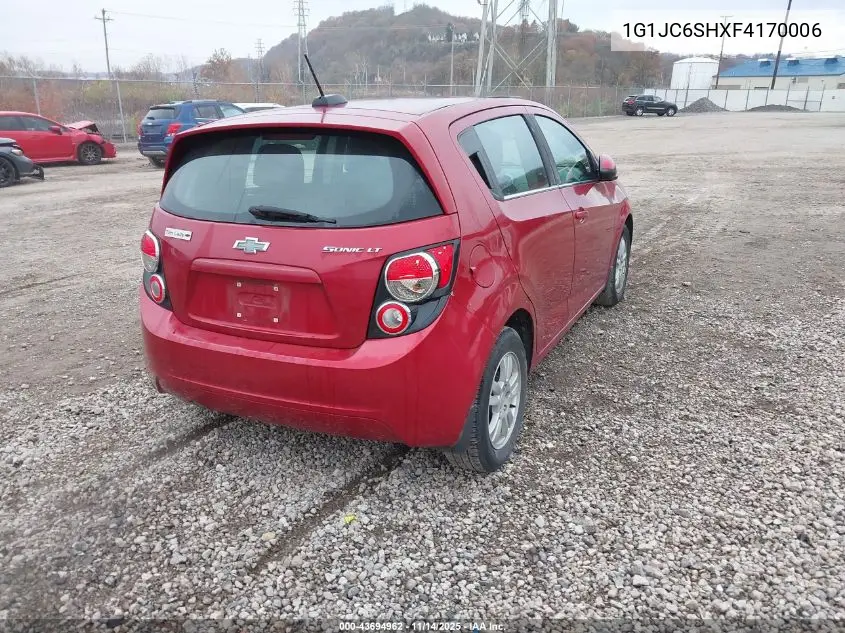 1G1JC6SHXF4170006 2015 Chevrolet Sonic Lt Auto