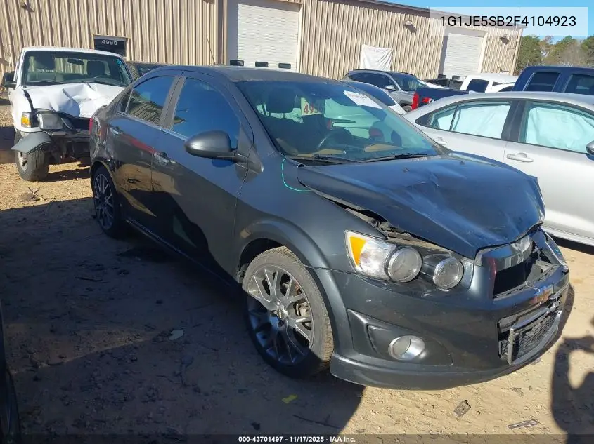 1G1JE5SB2F4104923 2015 Chevrolet Sonic Ltz Auto