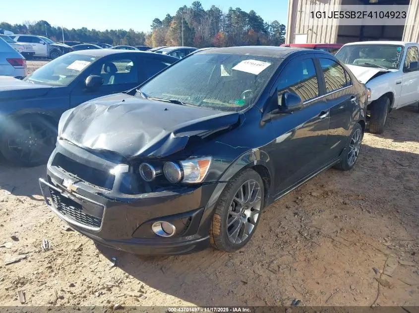 1G1JE5SB2F4104923 2015 Chevrolet Sonic Ltz Auto