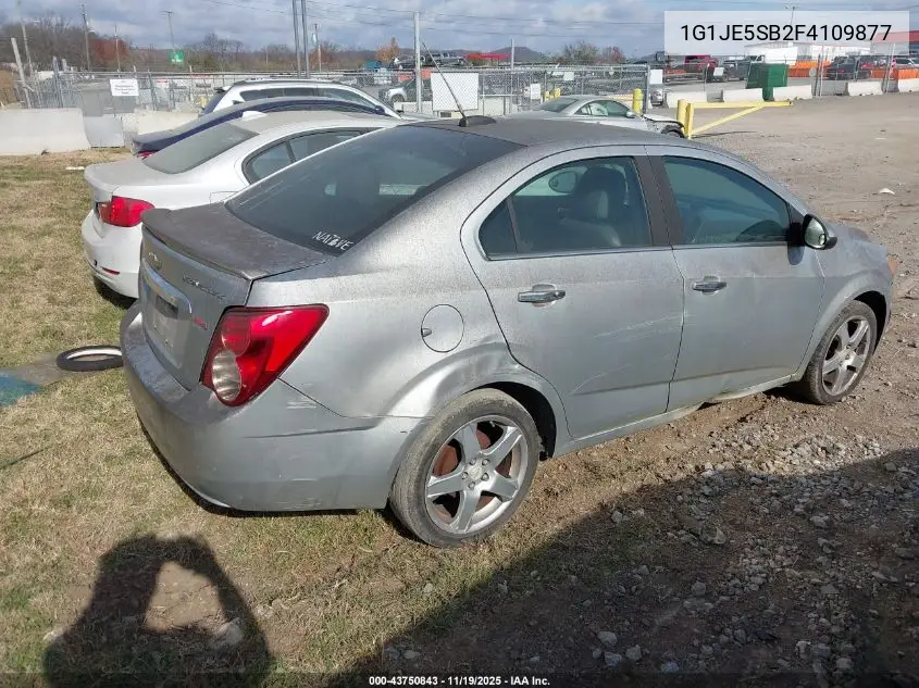 1G1JE5SB2F4109877 2015 Chevrolet Sonic Ltz Auto