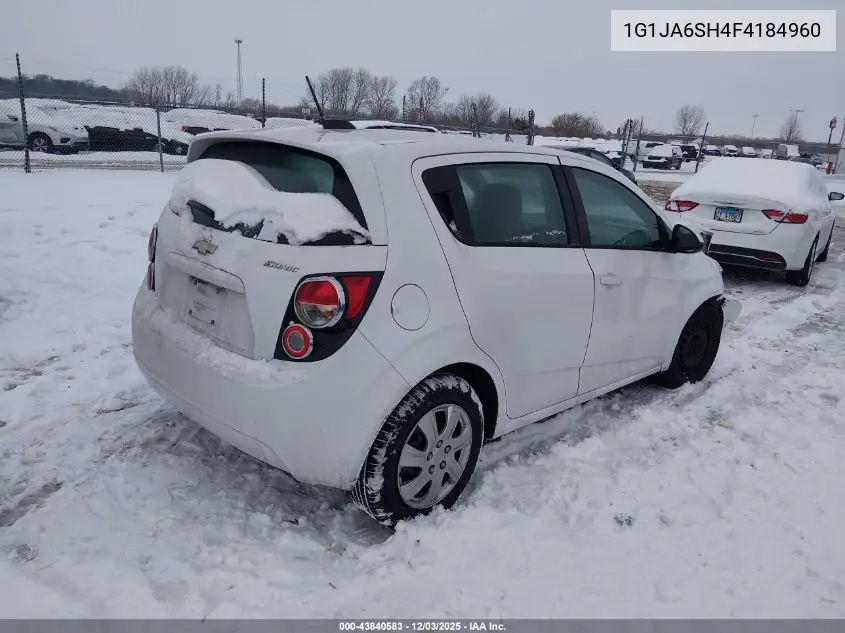 1G1JA6SH4F4184960 2015 Chevrolet Sonic Ls Auto