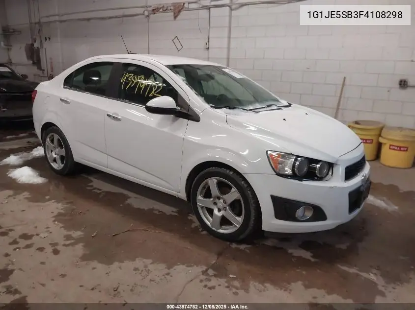 1G1JE5SB3F4108298 2015 Chevrolet Sonic Ltz Auto
