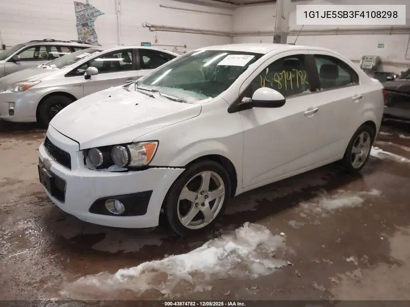 1G1JE5SB3F4108298 2015 Chevrolet Sonic Ltz Auto
