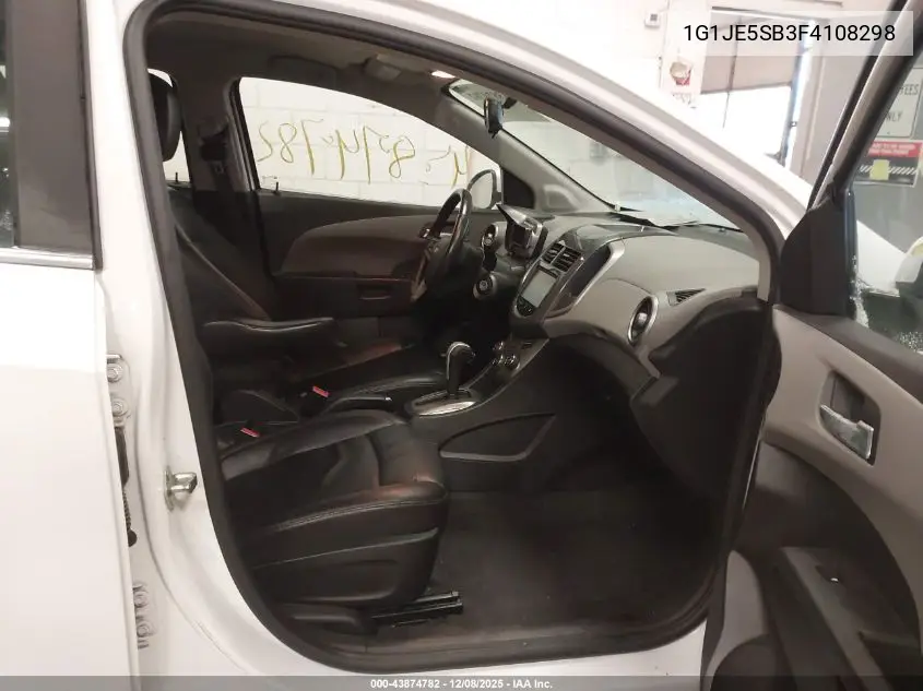 1G1JE5SB3F4108298 2015 Chevrolet Sonic Ltz Auto