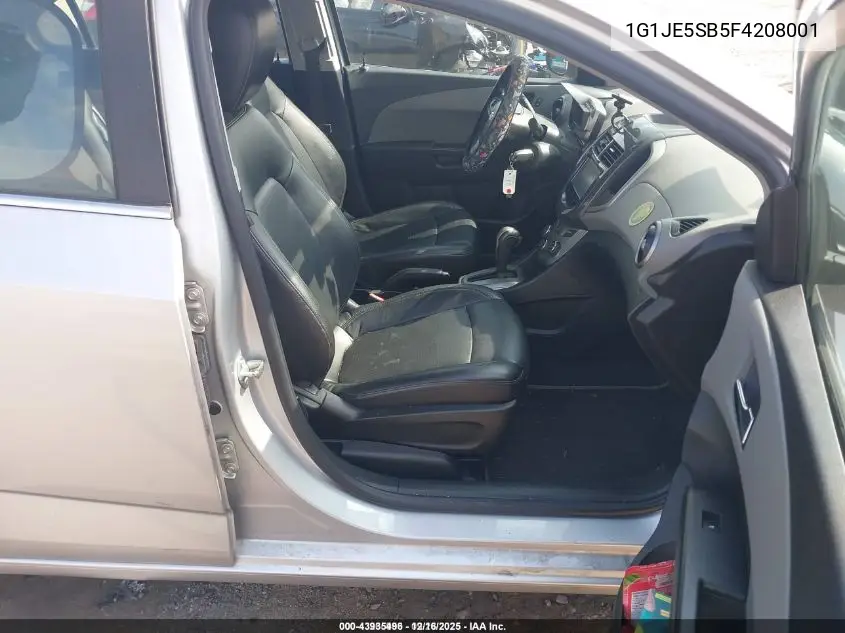 1G1JE5SB5F4208001 2015 Chevrolet Sonic Ltz Auto