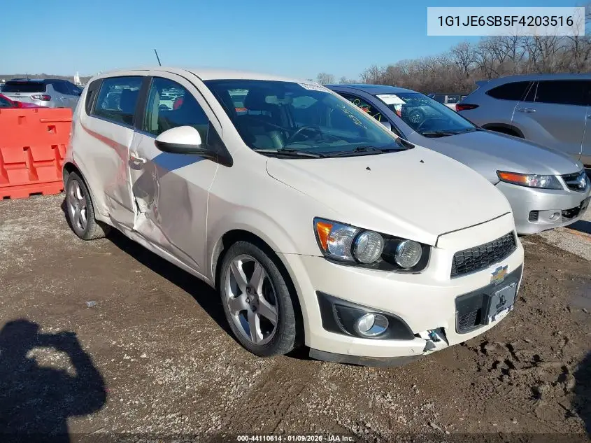 1G1JE6SB5F4203516 2015 Chevrolet Sonic Ltz Auto