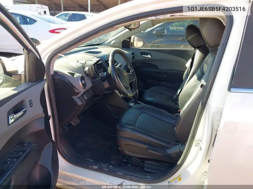 1G1JE6SB5F4203516 2015 Chevrolet Sonic Ltz Auto