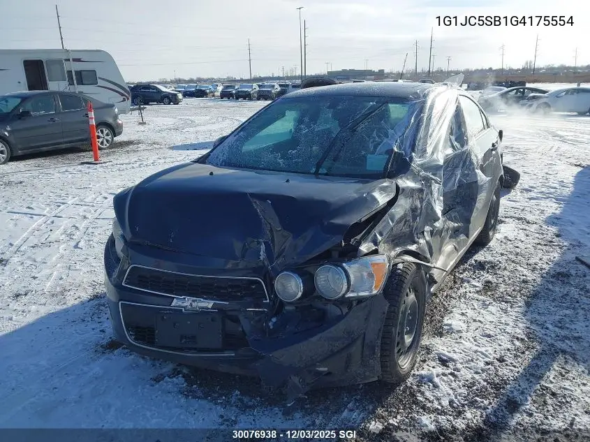 1G1JC5SB1G4175554 2016 Chevrolet Sonic Lt