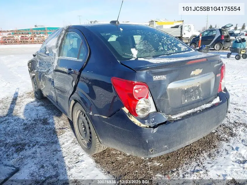 1G1JC5SB1G4175554 2016 Chevrolet Sonic Lt