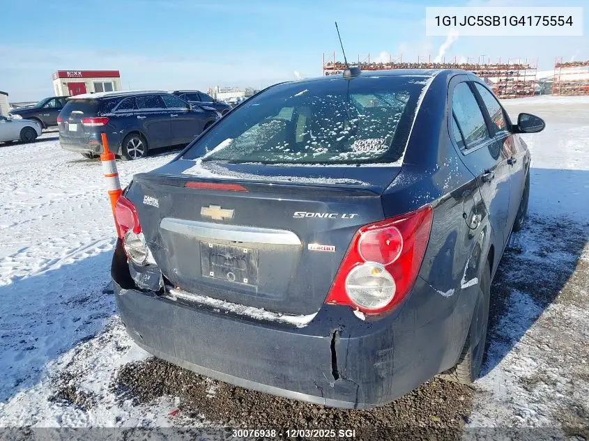 1G1JC5SB1G4175554 2016 Chevrolet Sonic Lt