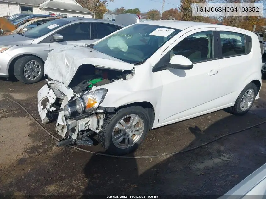 1G1JC6SH0G4103352 2016 Chevrolet Sonic Lt Auto