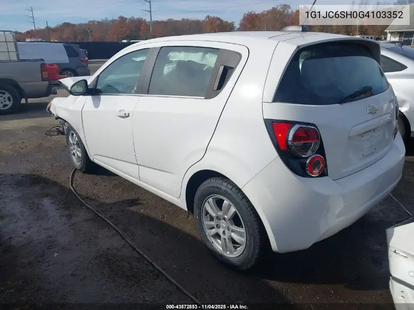 1G1JC6SH0G4103352 2016 Chevrolet Sonic Lt Auto