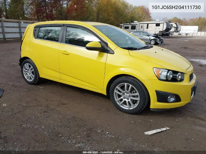 1G1JC6SH2G4111730 2016 Chevrolet Sonic Lt Auto