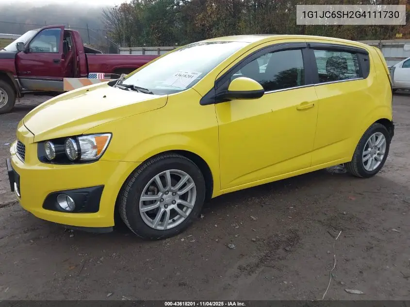 1G1JC6SH2G4111730 2016 Chevrolet Sonic Lt Auto