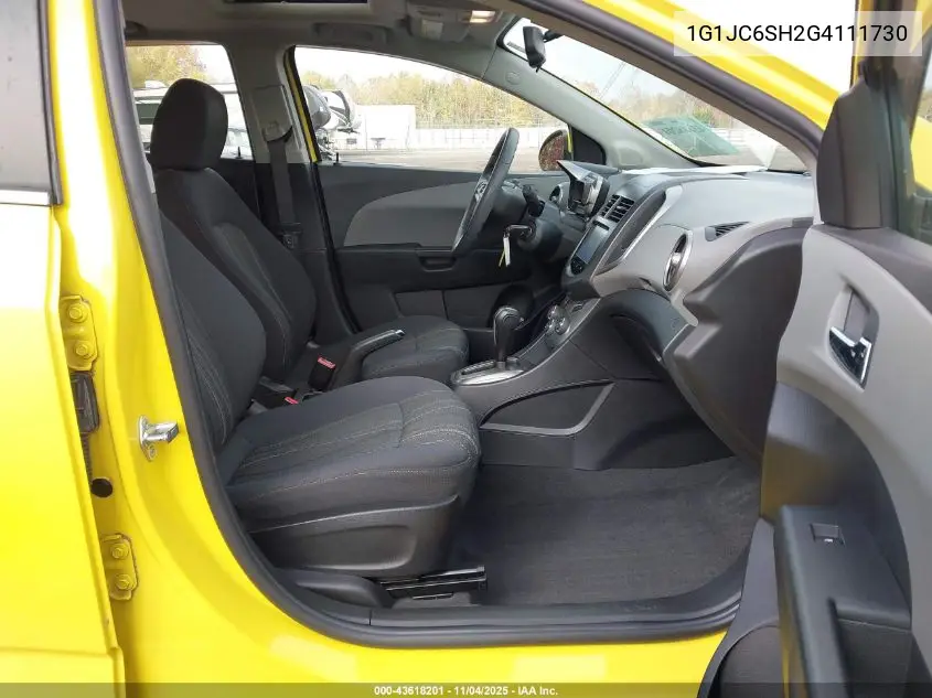 1G1JC6SH2G4111730 2016 Chevrolet Sonic Lt Auto
