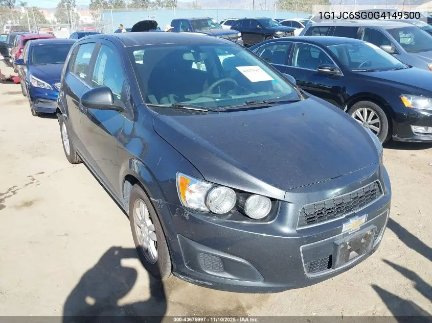 1G1JC6SG0G4149500 2016 Chevrolet Sonic Lt Auto