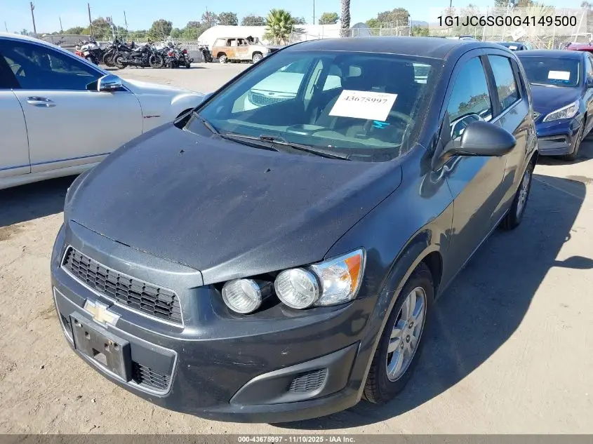 1G1JC6SG0G4149500 2016 Chevrolet Sonic Lt Auto