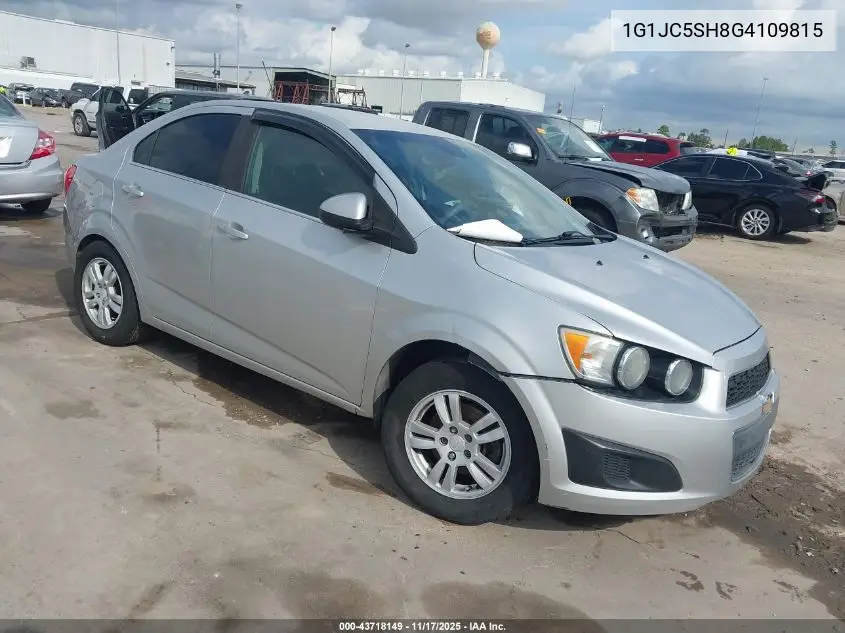 1G1JC5SH8G4109815 2016 Chevrolet Sonic Lt Auto