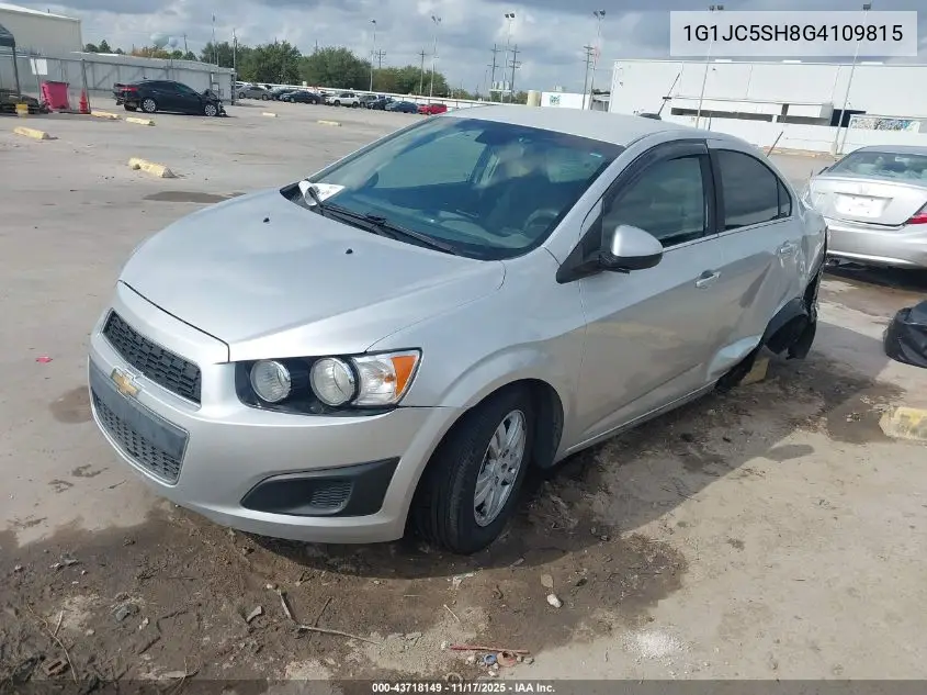 1G1JC5SH8G4109815 2016 Chevrolet Sonic Lt Auto