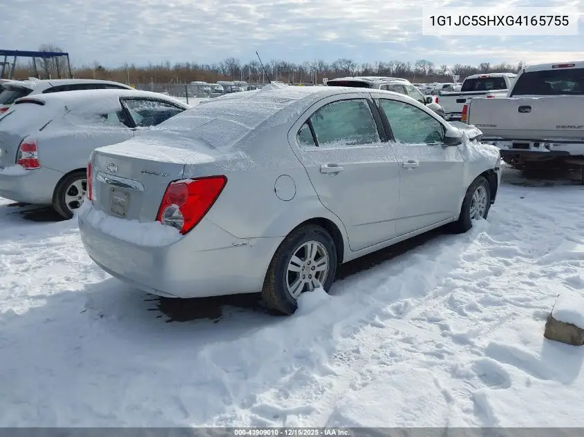 1G1JC5SHXG4165755 2016 Chevrolet Sonic Lt Auto