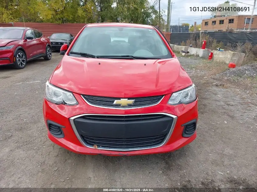 1G1JD5SH2H4108691 2017 Chevrolet Sonic Lt Auto