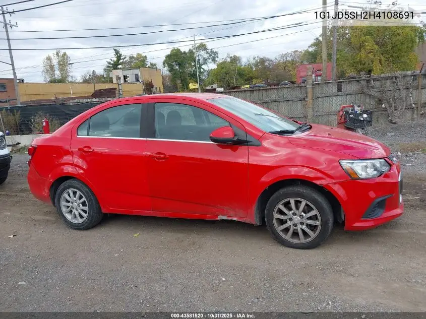 1G1JD5SH2H4108691 2017 Chevrolet Sonic Lt Auto