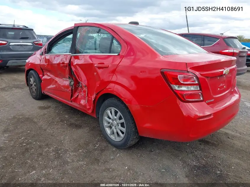 1G1JD5SH2H4108691 2017 Chevrolet Sonic Lt Auto