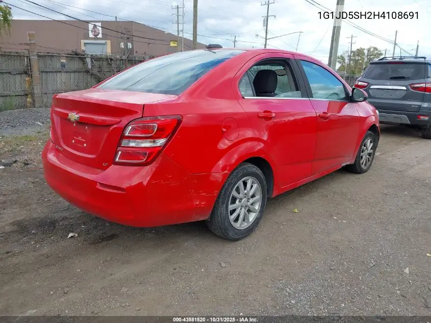 1G1JD5SH2H4108691 2017 Chevrolet Sonic Lt Auto