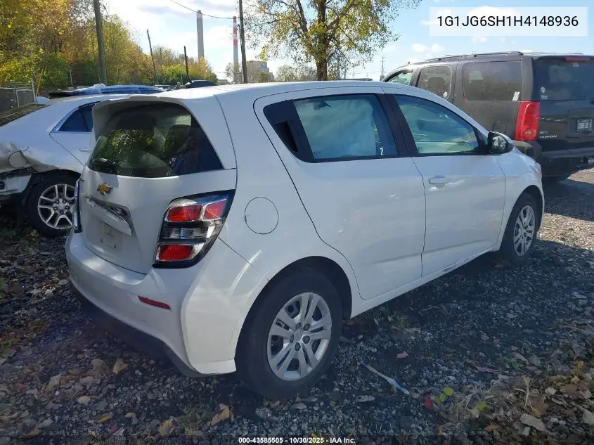 1G1JG6SH1H4148936 2017 Chevrolet Sonic Lt Auto