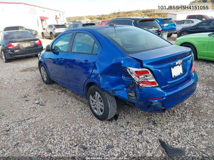 1G1JB5SH5H4151055 2017 Chevrolet Sonic Ls Auto