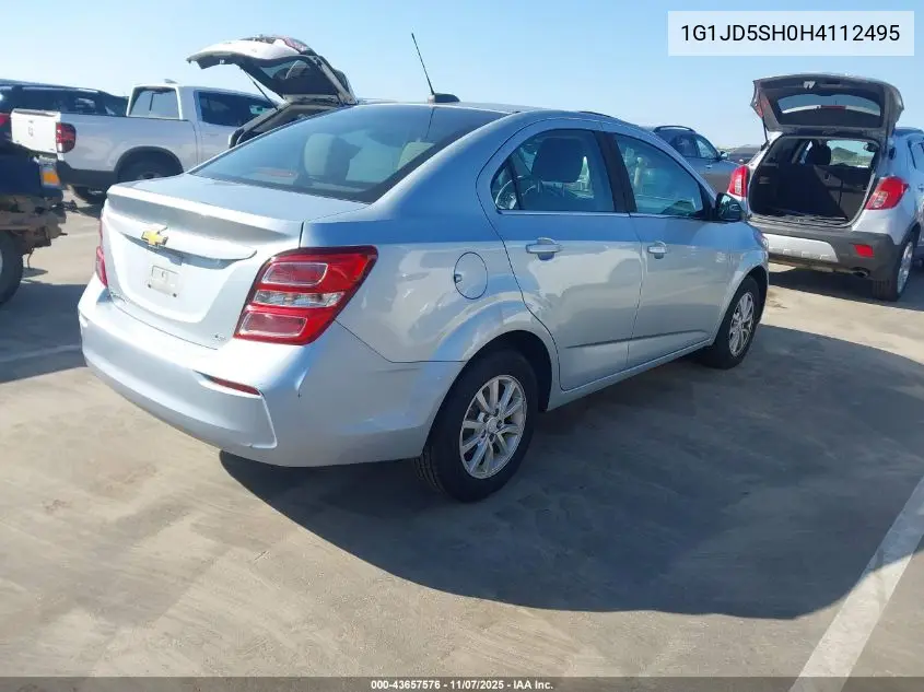 1G1JD5SH0H4112495 2017 Chevrolet Sonic Lt Auto