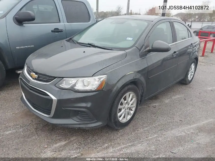 1G1JD5SB4H4102872 2017 Chevrolet Sonic Lt Auto