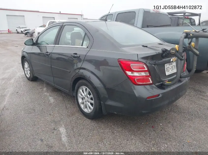 1G1JD5SB4H4102872 2017 Chevrolet Sonic Lt Auto