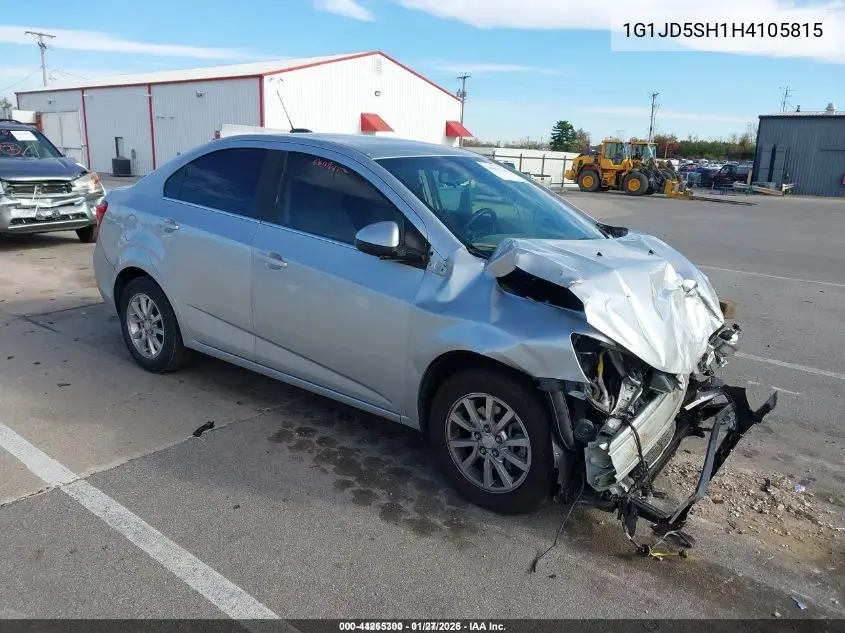 1G1JD5SH1H4105815 2017 Chevrolet Sonic Lt Auto
