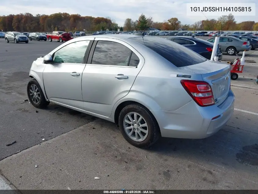 1G1JD5SH1H4105815 2017 Chevrolet Sonic Lt Auto