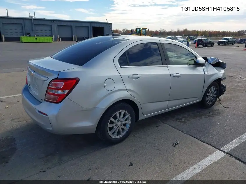 1G1JD5SH1H4105815 2017 Chevrolet Sonic Lt Auto