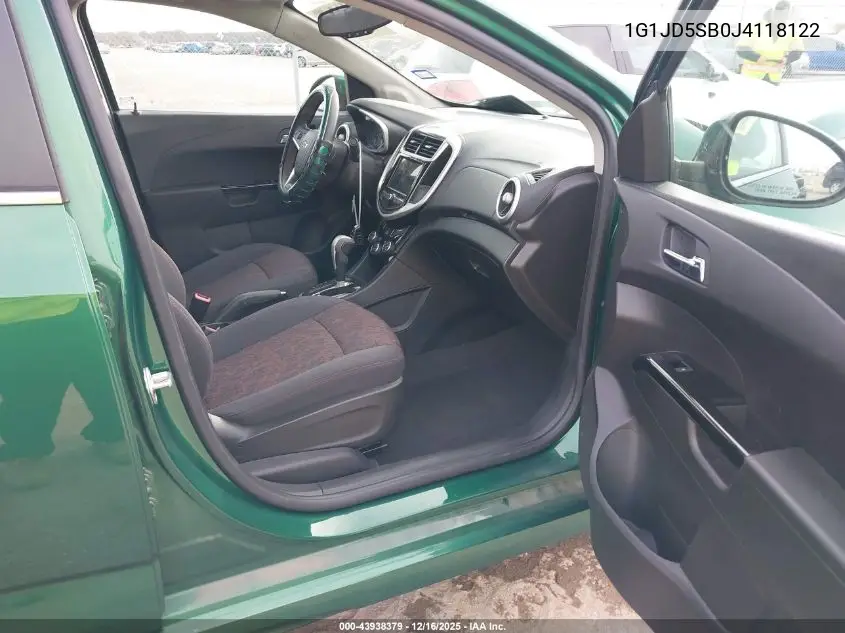 1G1JD5SB0J4118122 2018 Chevrolet Sonic Lt Auto
