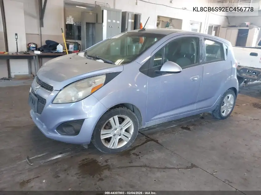 KL8CB6S92EC456778 2014 Chevrolet Spark Ls Auto