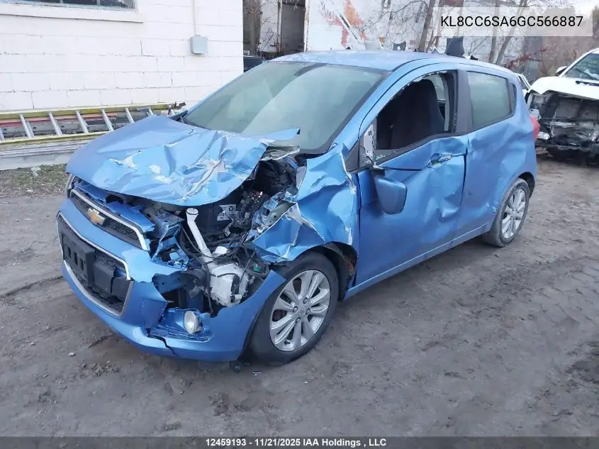 KL8CC6SA6GC566887 2016 Chevrolet Spark 1Lt