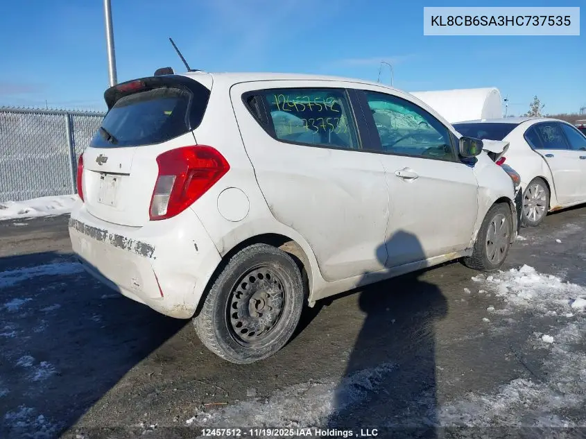 KL8CB6SA3HC737535 2017 Chevrolet Spark
