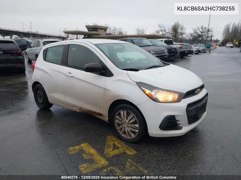 KL8CB6SA2HC738255 2017 Chevrolet Spark