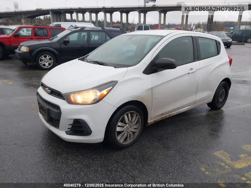 KL8CB6SA2HC738255 2017 Chevrolet Spark