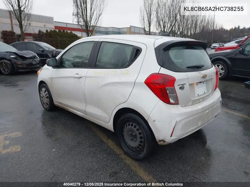 KL8CB6SA2HC738255 2017 Chevrolet Spark
