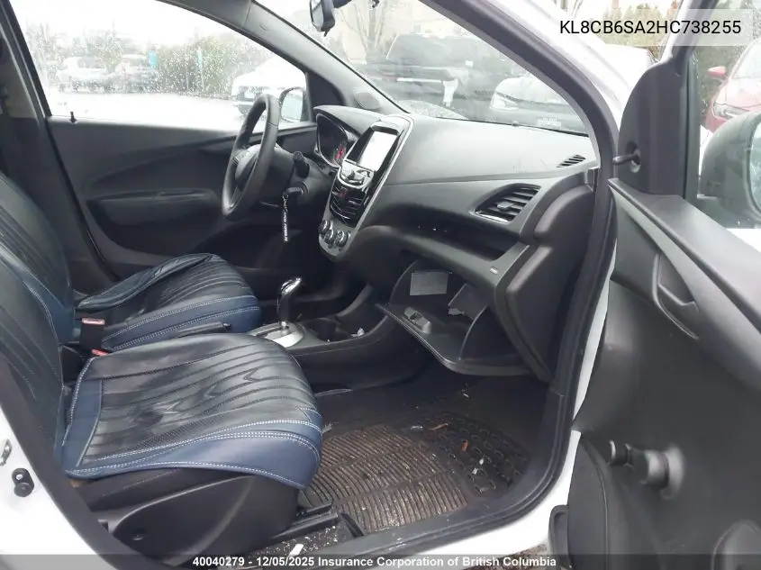 KL8CB6SA2HC738255 2017 Chevrolet Spark