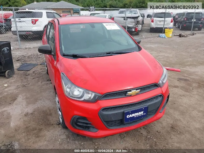 KL8CA6SA3HC829392 2017 Chevrolet Spark Ls Manual