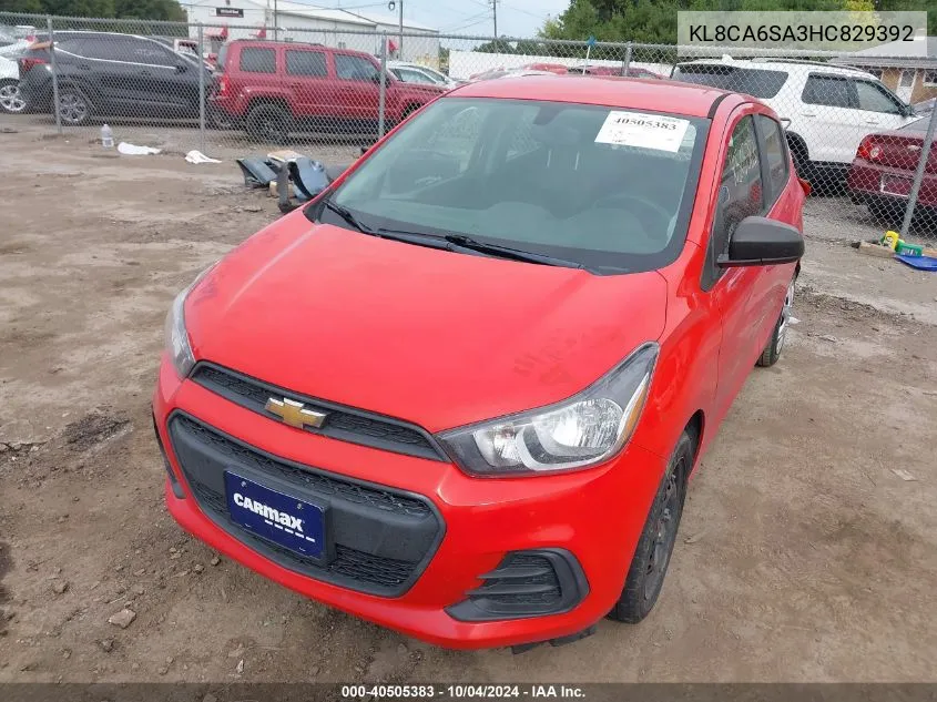 KL8CA6SA3HC829392 2017 Chevrolet Spark Ls Manual