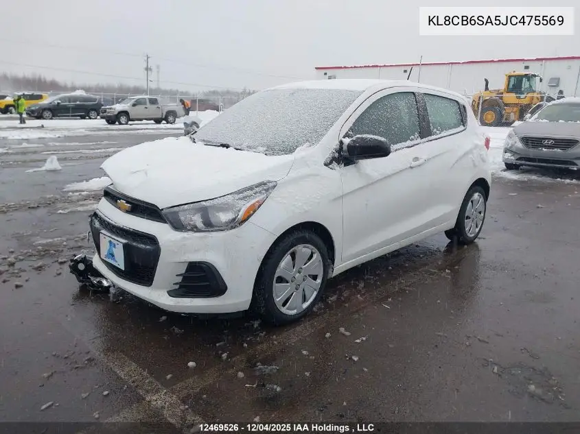 KL8CB6SA5JC475569 2018 Chevrolet Spark Ls Cvt